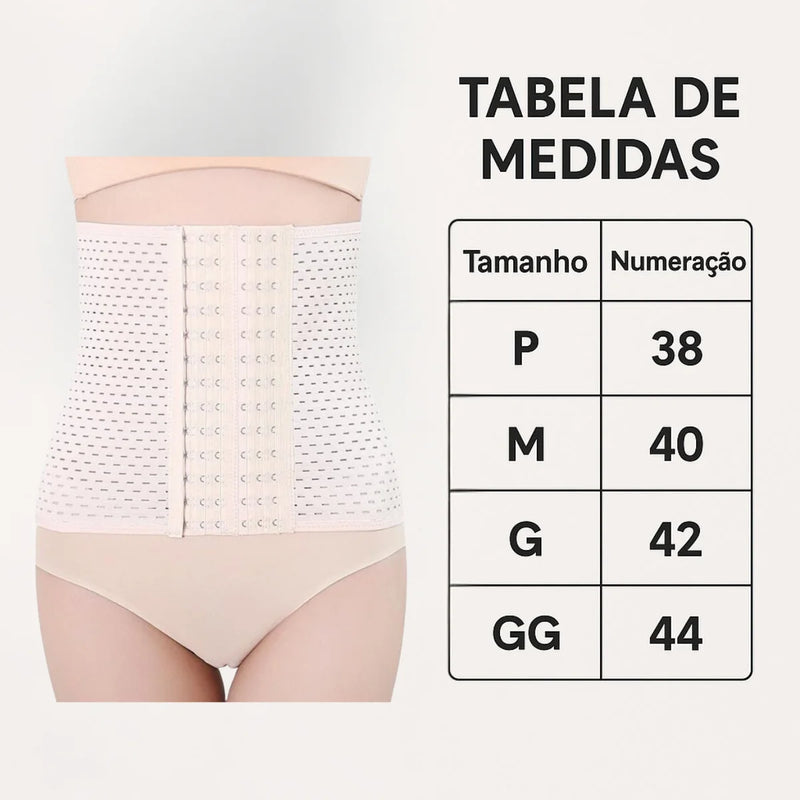 Cinta Modeladora Com Multiplos Ajustes de Tamanho e Pressão - Cinta de Furos - Modeladora