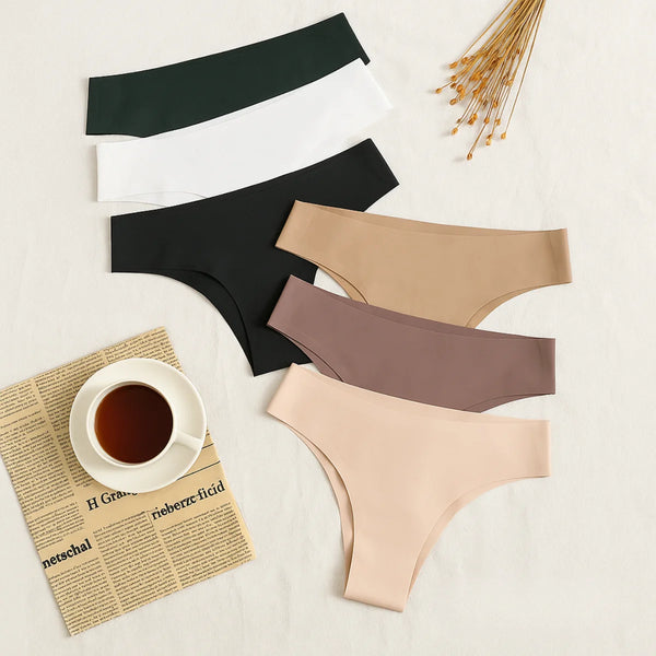 Kit 10 Calcinhas  Tanga sem Costura  corte a laser feminina