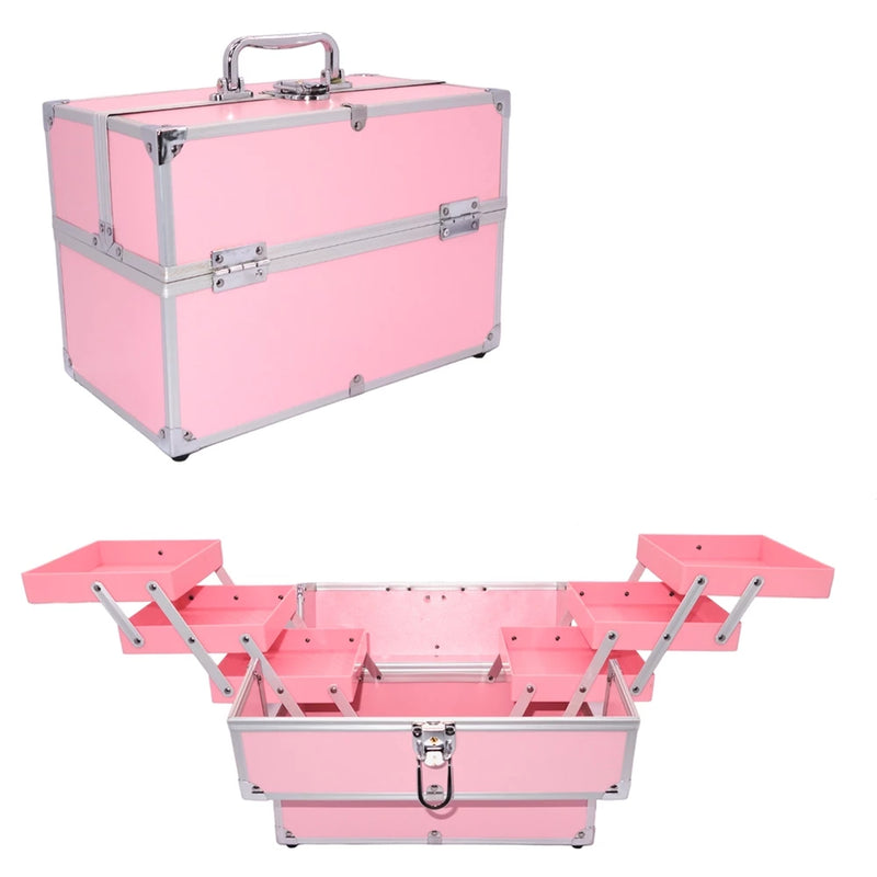 Maleta cor de rosa ou cor prata