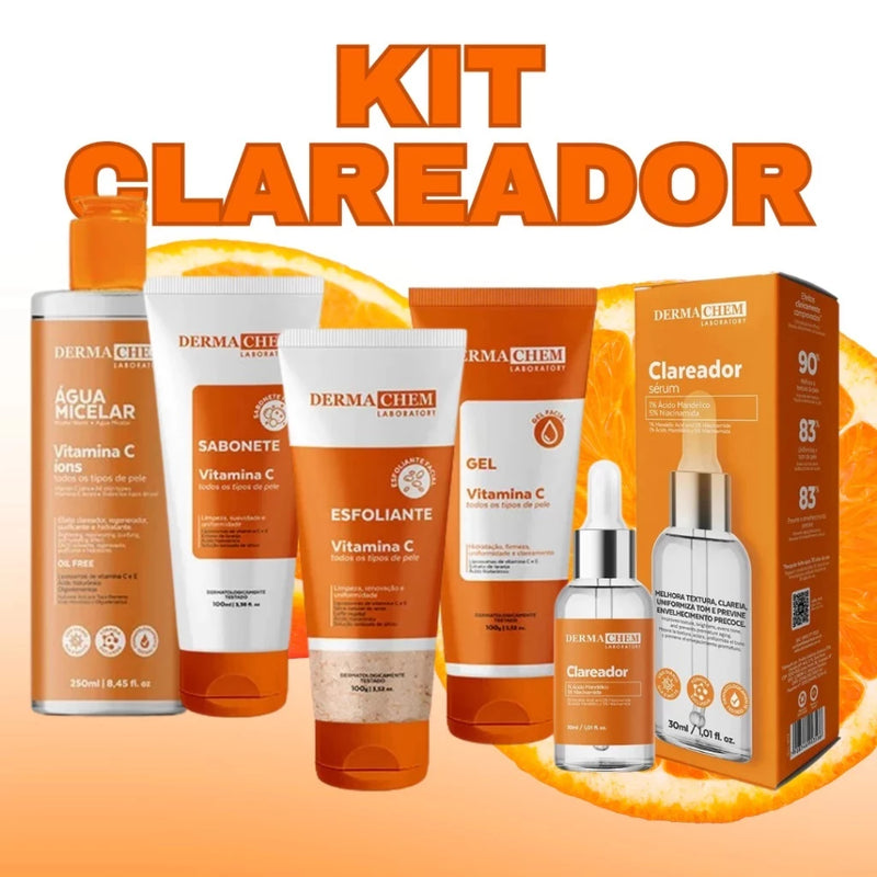 KIT CLAREADOR COM VITAMINA C – DERMA CHEM