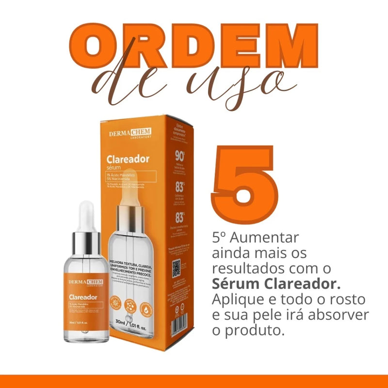 KIT CLAREADOR COM VITAMINA C – DERMA CHEM