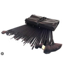 Kit c/ 32 Pincéis de Maquiagem com Estojo sintético